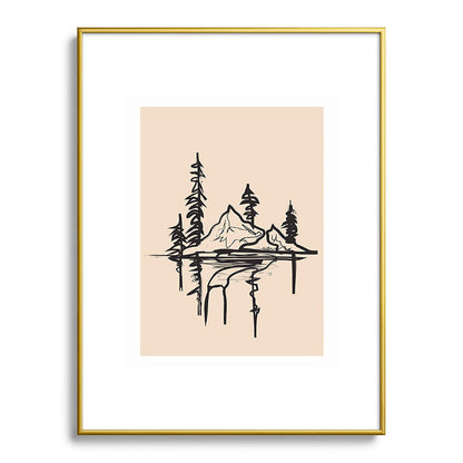 Abstract Landscape II Framed Art Print Gallery Image 91