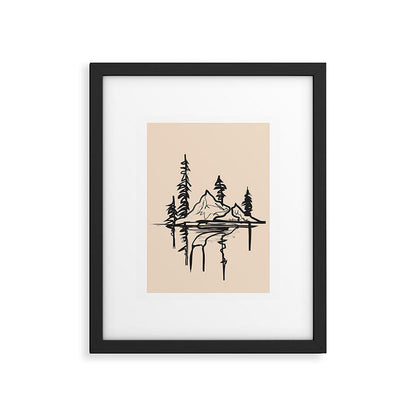 Abstract Landscape II Framed Art Print Gallery Image 4