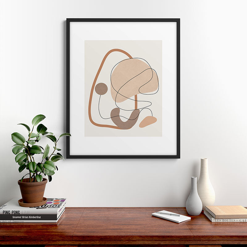 Abstract Line Movement III Framed Art Print Gallery Image 7