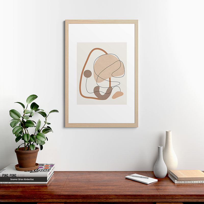 Abstract Line Movement III Framed Art Print Gallery Image 48