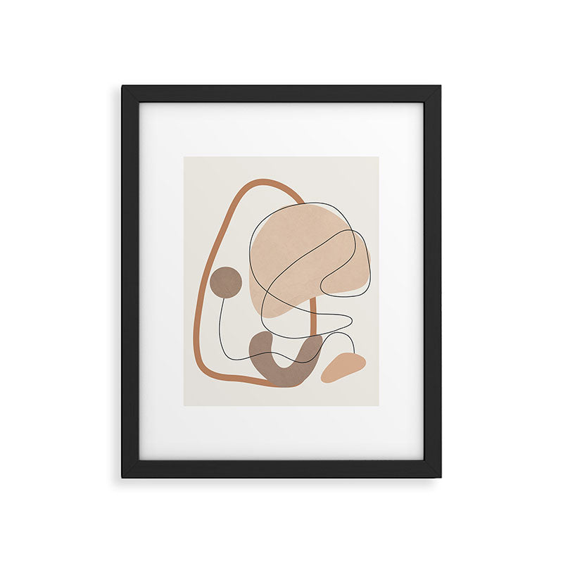 Abstract Line Movement III Framed Art Print Gallery Image 1