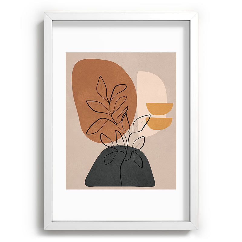 Abstract Minimal Plant 1 Framed Art Print Gallery Image 77