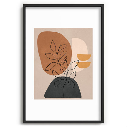 Abstract Minimal Plant 1 Framed Art Print Gallery Image 62