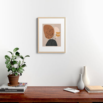 Abstract Minimal Plant 1 Framed Art Print Gallery Image 19