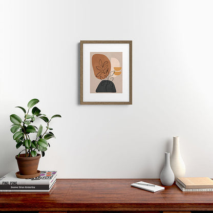 Abstract Minimal Plant 1 Framed Art Print Gallery Image 11