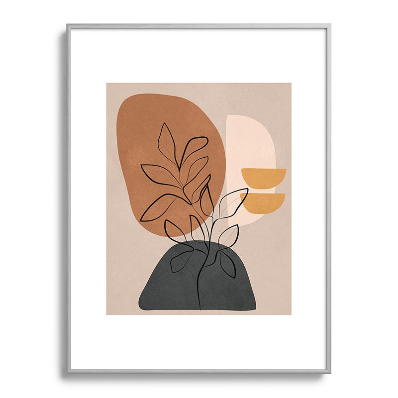 Abstract Minimal Plant 1 Framed Art Print Gallery Image 98