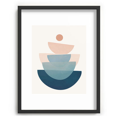 Abstract Minimal Shapes 31 Framed Art Print Gallery Image 84