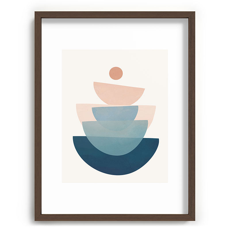 Abstract Minimal Shapes 31 Framed Art Print Gallery Image 92