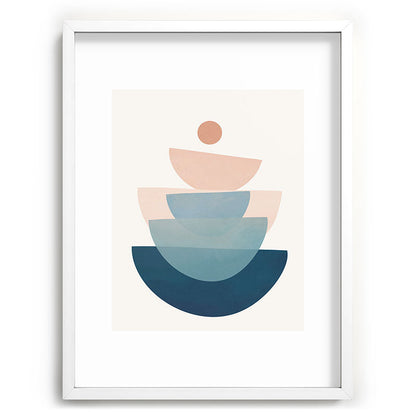 Abstract Minimal Shapes 31 Framed Art Print Gallery Image 108
