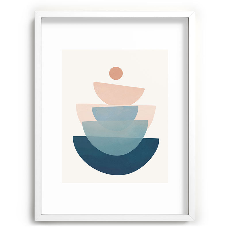 Abstract Minimal Shapes 31 Framed Art Print Gallery Image 107