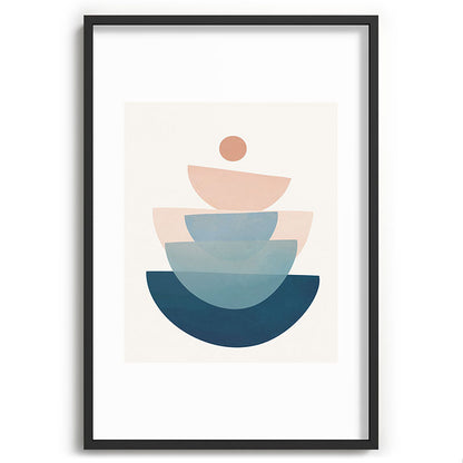 Abstract Minimal Shapes 31 Framed Art Print Gallery Image 85