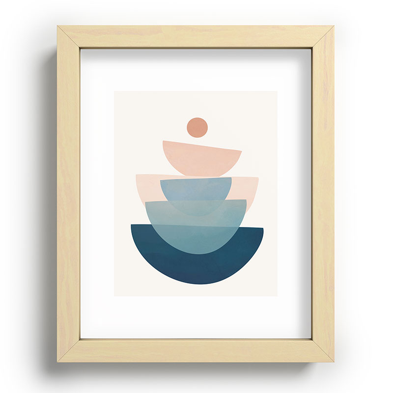 Abstract Minimal Shapes 31 Framed Art Print Gallery Image 95