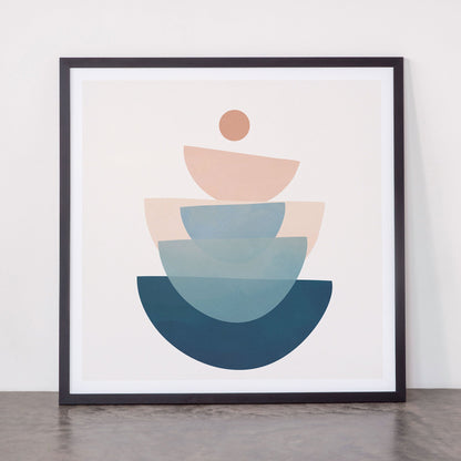 Abstract Minimal Shapes 31 Framed Art Print Gallery Image 55