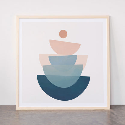 Abstract Minimal Shapes 31 Framed Art Print Gallery Image 77
