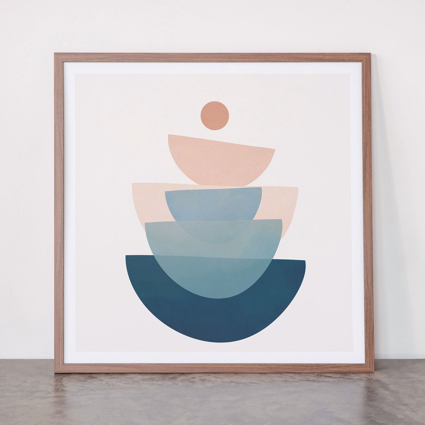 Abstract Minimal Shapes 31 Framed Art Print Gallery Image 66