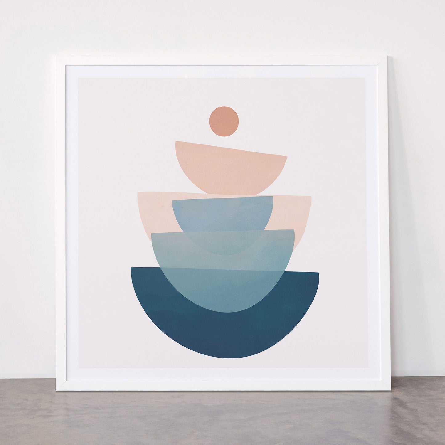 Abstract Minimal Shapes 31 Framed Art Print Gallery Image 87