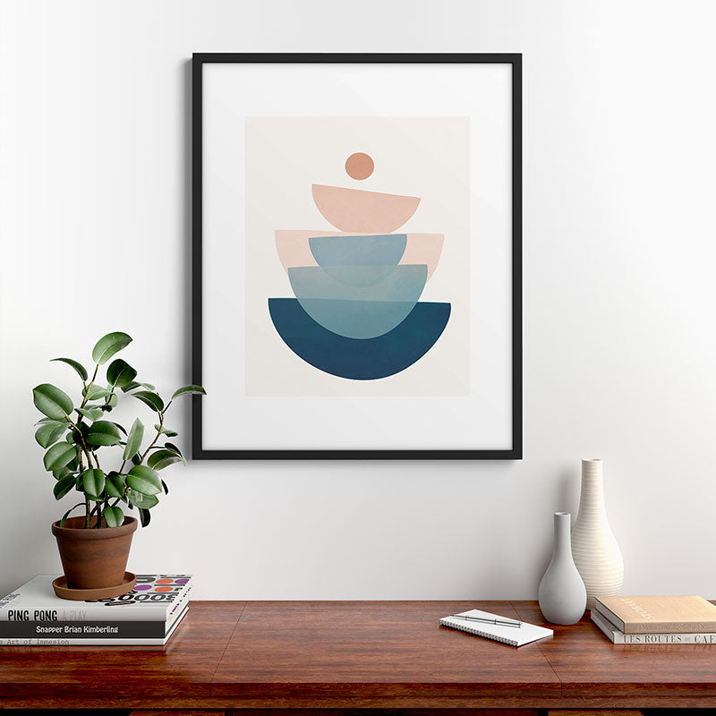 Abstract Minimal Shapes 31 Framed Art Print Gallery Image 9