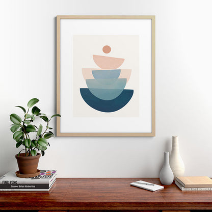 Abstract Minimal Shapes 31 Framed Art Print Gallery Image 67