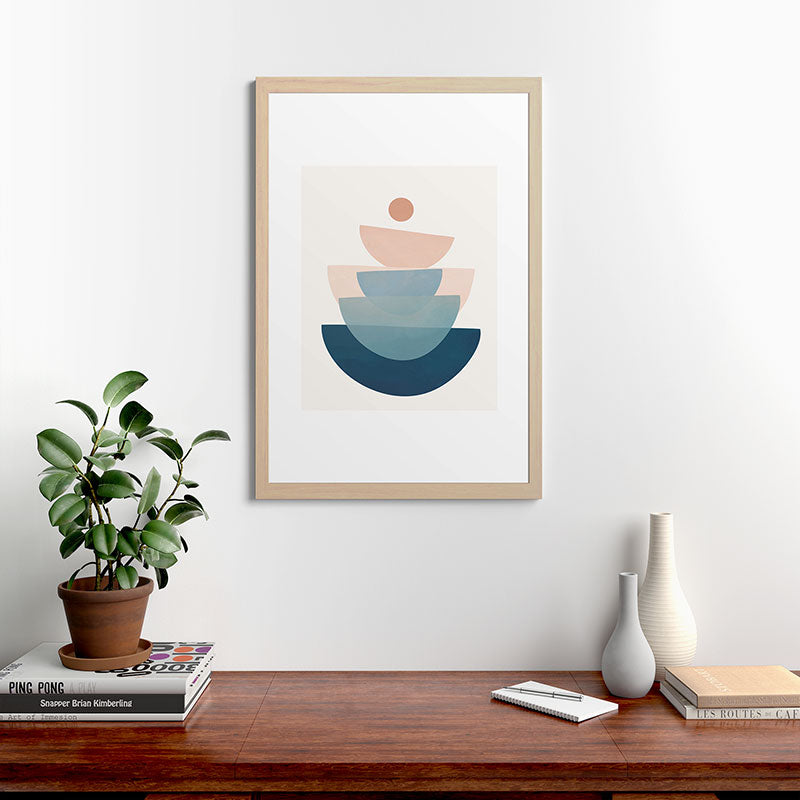 Abstract Minimal Shapes 31 Framed Art Print Gallery Image 65