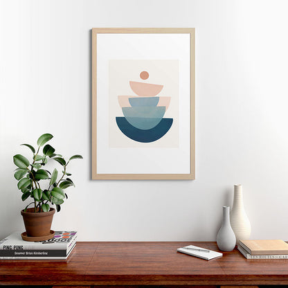 Abstract Minimal Shapes 31 Framed Art Print Gallery Image 65