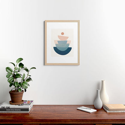 Abstract Minimal Shapes 31 Framed Art Print Gallery Image 64