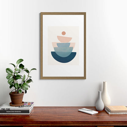 Abstract Minimal Shapes 31 Framed Art Print Gallery Image 56