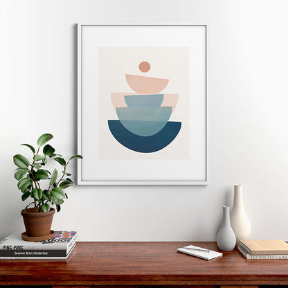 Abstract Minimal Shapes 31 Framed Art Print Gallery Image 39