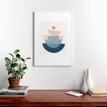 Abstract Minimal Shapes 31 Framed Art Print Gallery Image 37