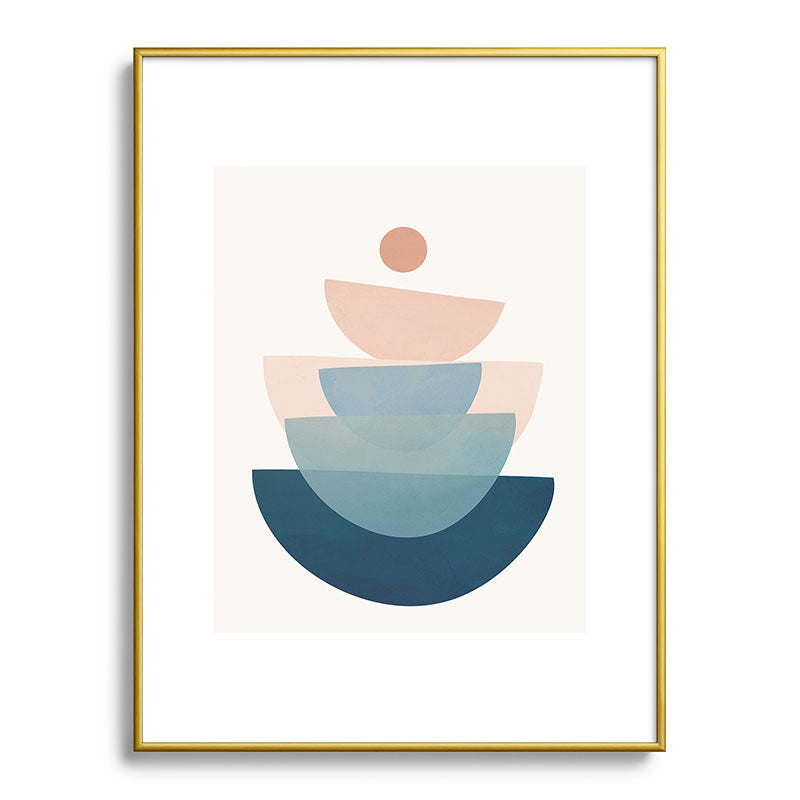 Abstract Minimal Shapes 31 Framed Art Print Gallery Image 124