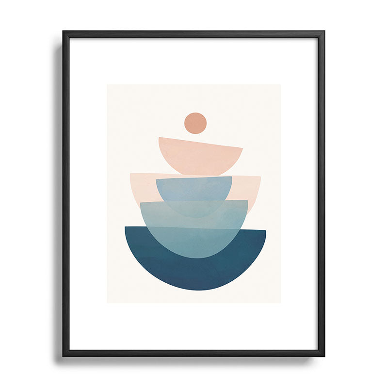 Abstract Minimal Shapes 31 Framed Art Print Gallery Image 111