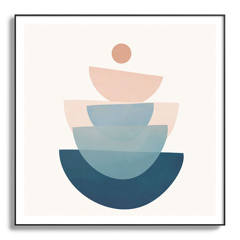 Abstract Minimal Shapes 31 Framed Art Print Gallery Image 130