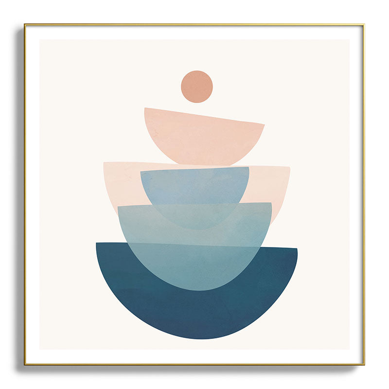 Abstract Minimal Shapes 31 Framed Art Print Gallery Image 139