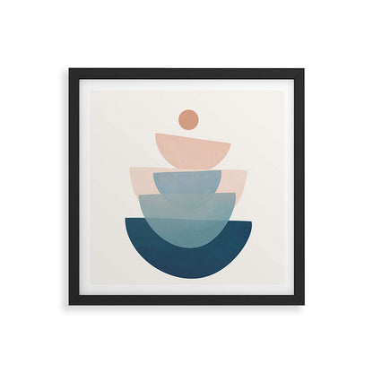 Abstract Minimal Shapes 31 Framed Art Print Gallery Image 7