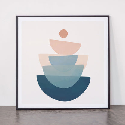 Abstract Minimal Shapes 31 Framed Art Print Gallery Image 11