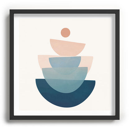 Abstract Minimal Shapes 31 Framed Art Print Gallery Image 93