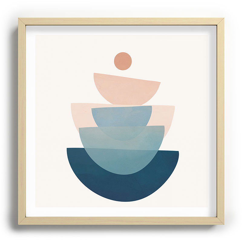 Abstract Minimal Shapes 31 Framed Art Print Gallery Image 109