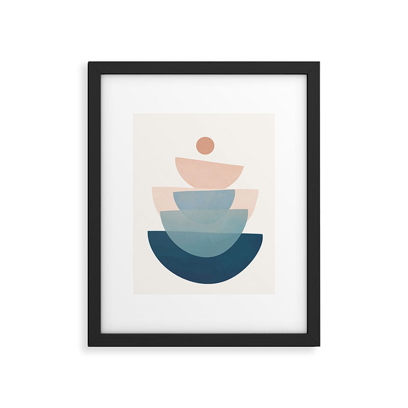 Abstract Minimal Shapes 31 Framed Art Print Gallery Image 3
