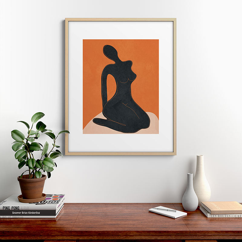 Abstract Nude II Framed Art Print Gallery Image 21