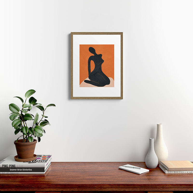 Abstract Nude II Framed Art Print Gallery Image 12