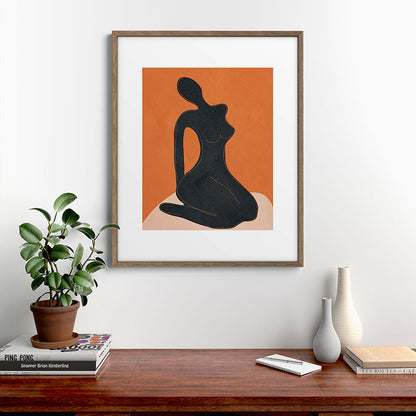 Abstract Nude II Framed Art Print Gallery Image 14