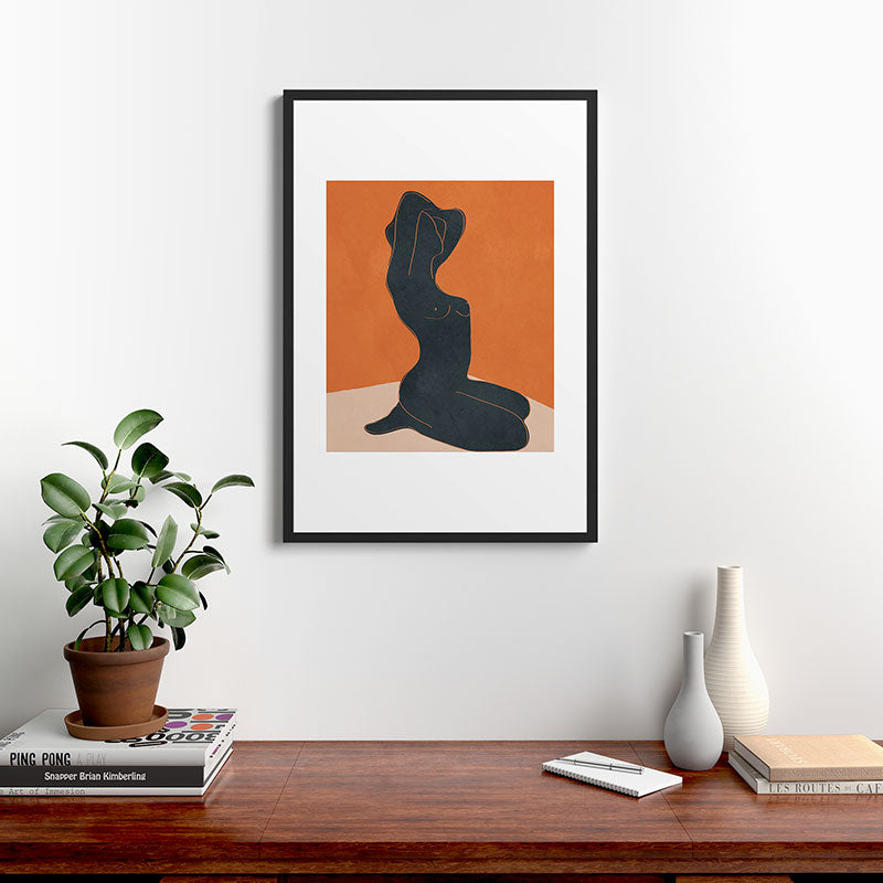 Abstract Nude IV Framed Art Print Gallery Image 6