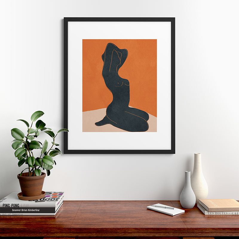 Abstract Nude IV Framed Art Print Gallery Image 35