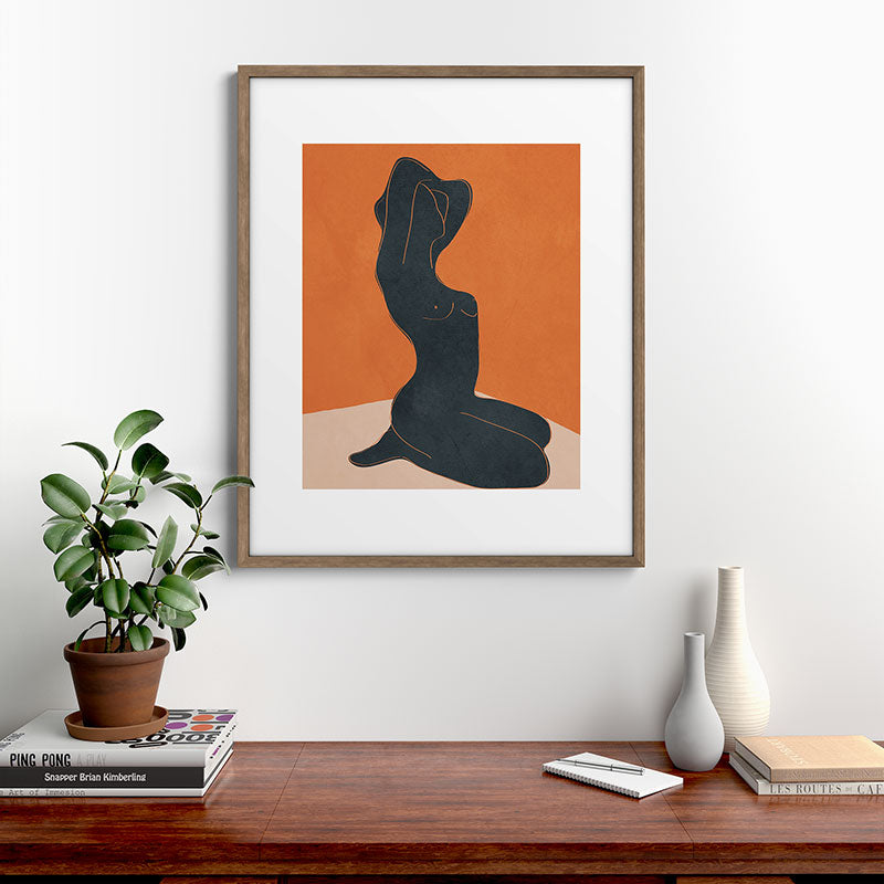 Abstract Nude IV Framed Art Print Gallery Image 14
