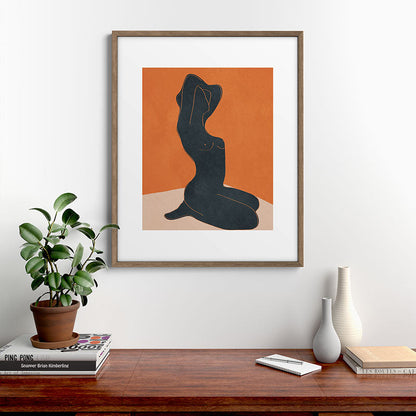 Abstract Nude IV Framed Art Print Gallery Image 14