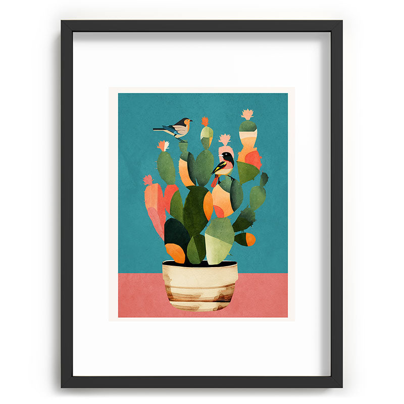 Cactus and Birds 2 Framed Art Print Gallery Image 60
