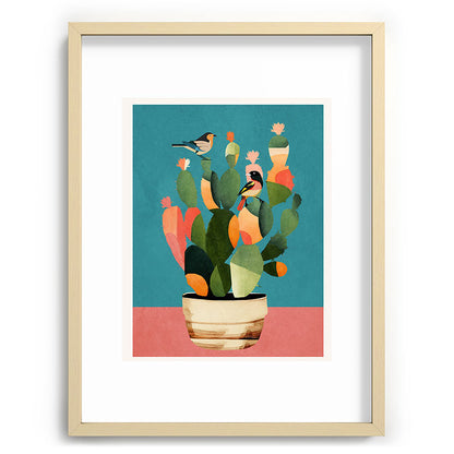 Cactus and Birds 2 Framed Art Print Gallery Image 73