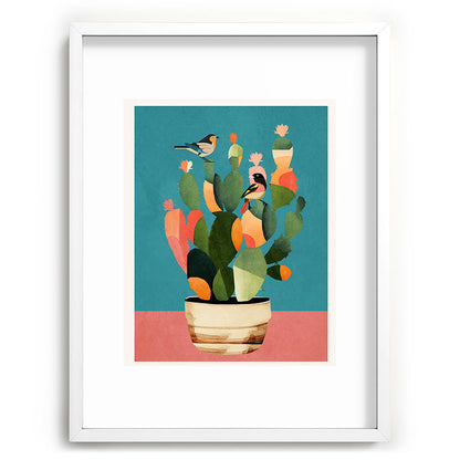 Cactus and Birds 2 Framed Art Print Gallery Image 78