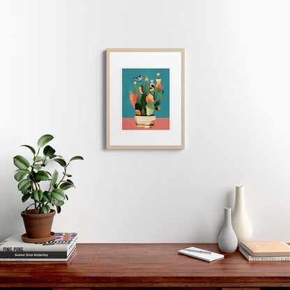 Cactus and Birds 2 Framed Art Print Gallery Image 19
