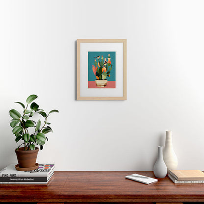 Cactus and Birds 2 Framed Art Print Gallery Image 46