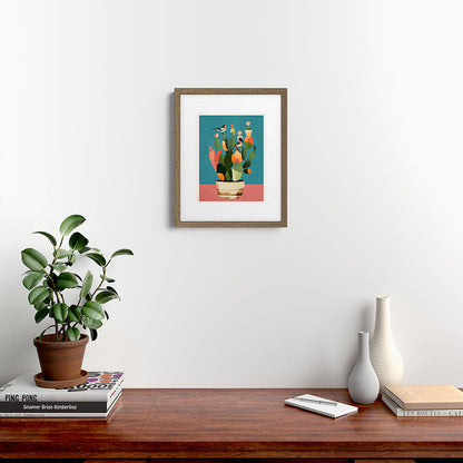 Cactus and Birds 2 Framed Art Print Gallery Image 11